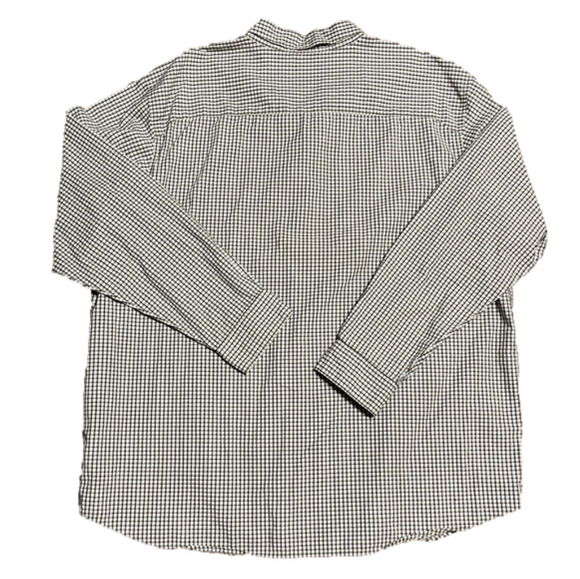 Columbia Sportswear Co Plaid Long Sleeve Dress Shirt Black White Bronze Size XXL - Picture 6 of 6